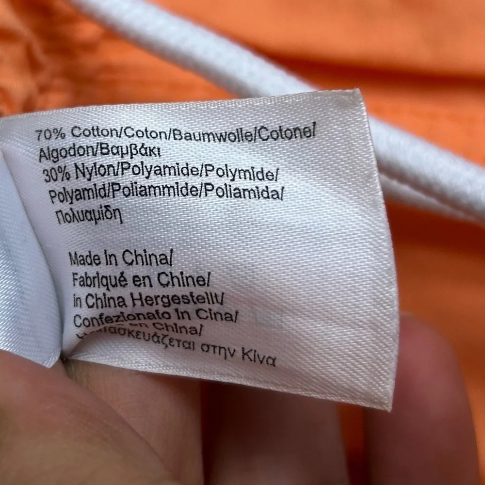 346 Brooks Brothers Shorts L Men Orange Swimming Outdoor Resort Vacation pull on